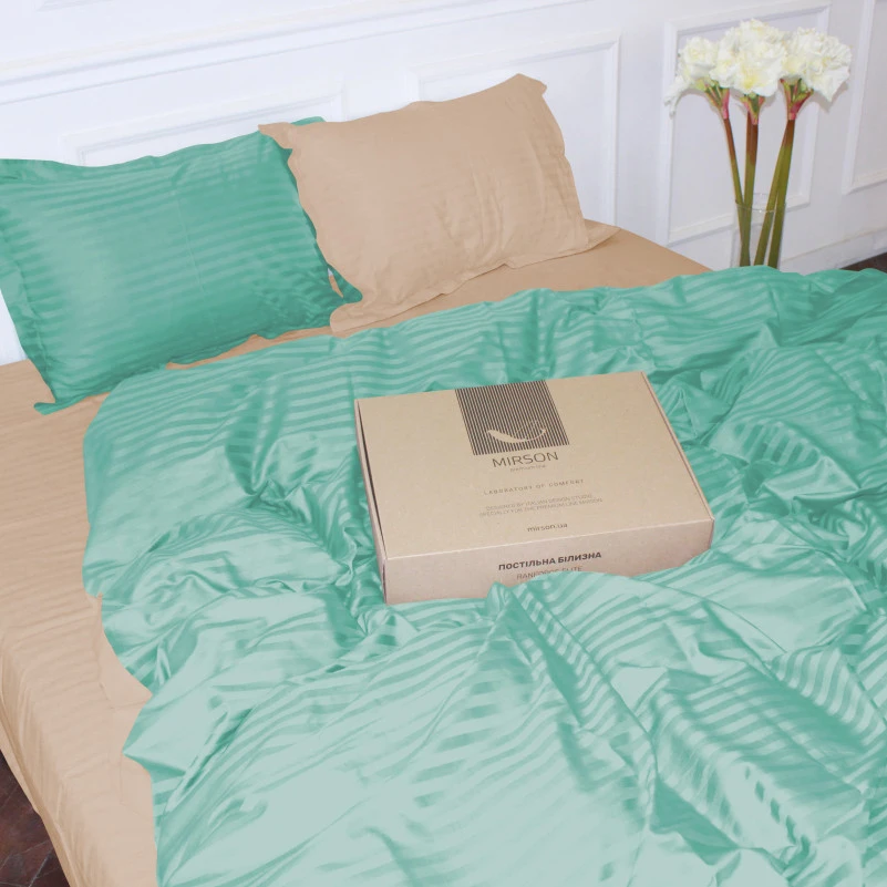 Постельное белье Satin Stripe 30-0014 + 30-0004 Aivengo - 2