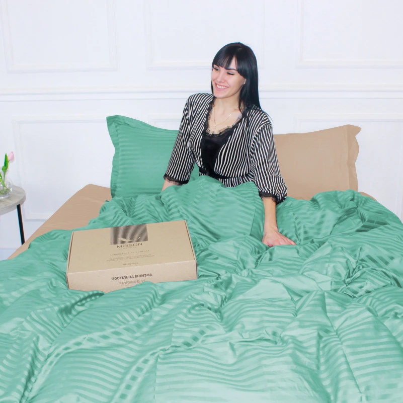 Постельное белье Satin Stripe 30-0014 + 30-0004 Aivengo - 5