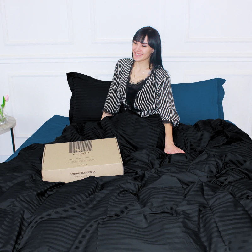 Постельное белье Satin Stripe 30-0021 + 30-0019 Minhvan - 13