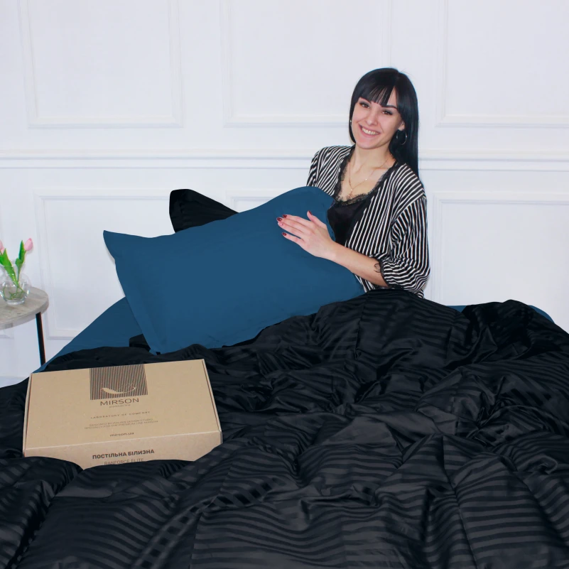 Постельное белье Satin Stripe 30-0021 + 30-0019 Minhvan - 14