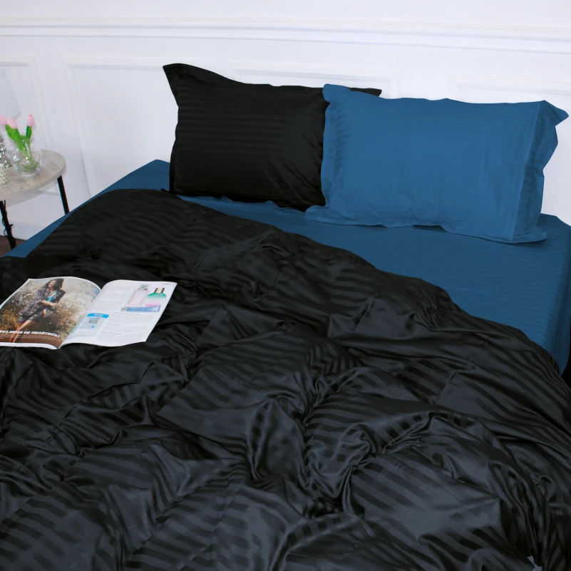 Постельное белье Satin Stripe 30-0021 + 30-0019 Minhvan - 5