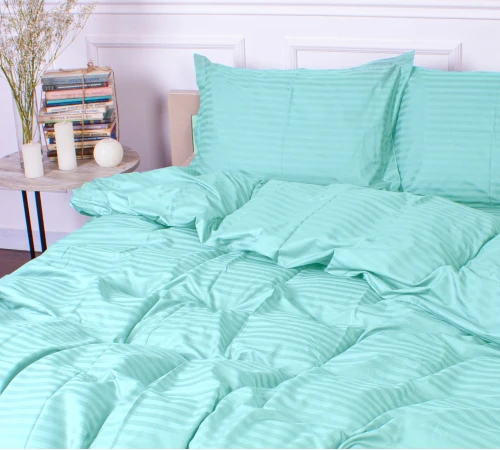 Постельное белье Satin Stripe 30-0014 Mint