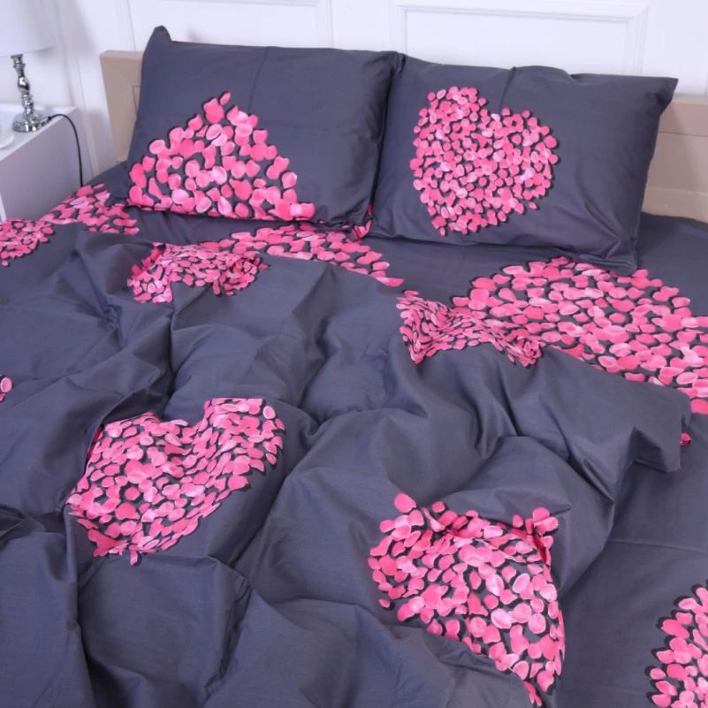 Комплект постільної білизни Сатин 22-1290 Heart of flowers - 1
