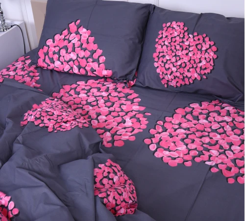 Простынь Сатин 22-1290 Heart of flowers