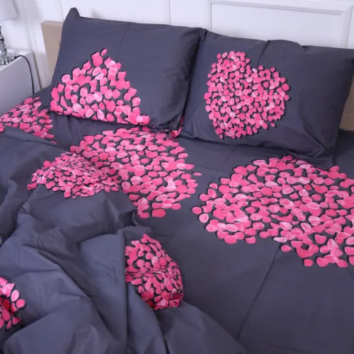 Простынь Сатин 22-1290 Heart of flowers - 2