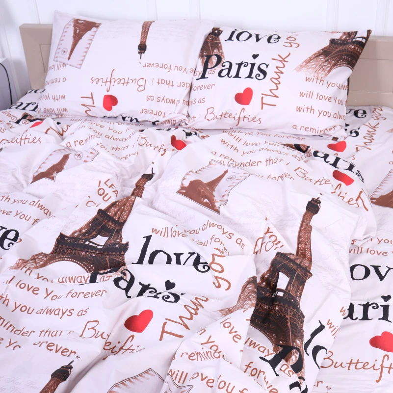 Комплект постельного белья Сатин 22-1291 Paris - 4