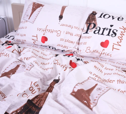 Комплект постельного белья Сатин 22-1291 Paris - 2