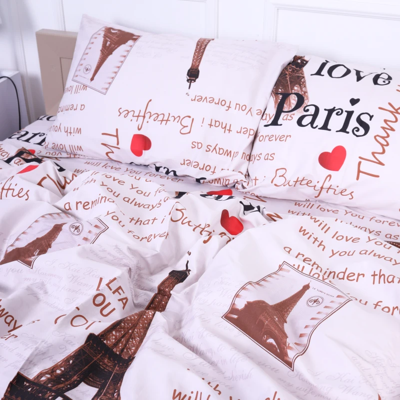 Комплект постельного белья Сатин 22-1291 Paris - 1