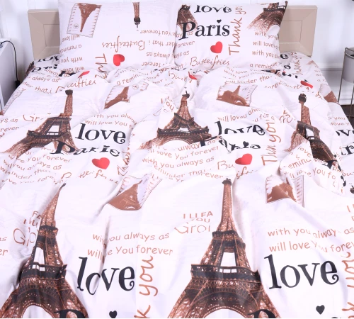 Комплект постельного белья Сатин 22-1291 Paris