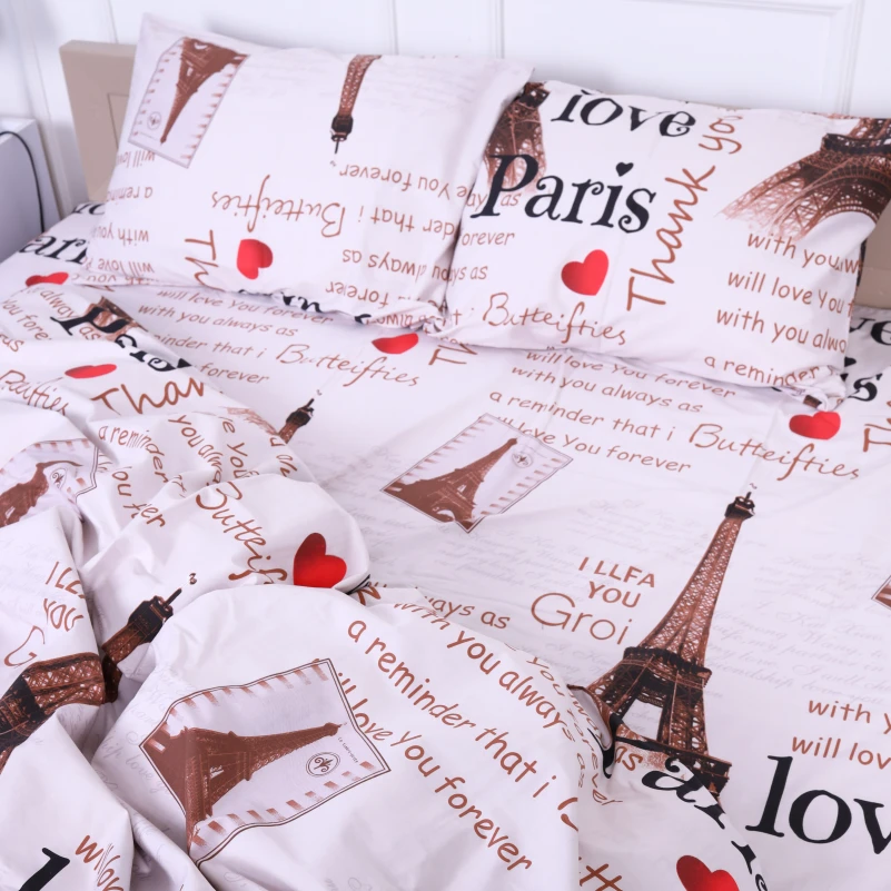 Комплект постельного белья Сатин 22-1291 Paris - 2