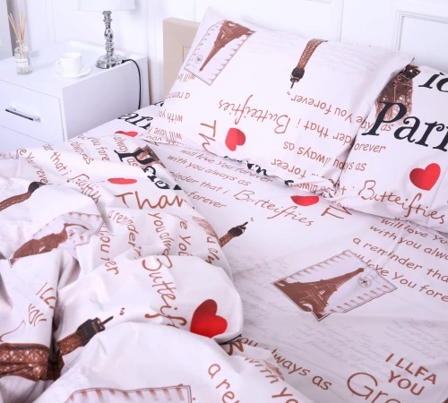 Простынь Сатин 22-1291 Paris - 2