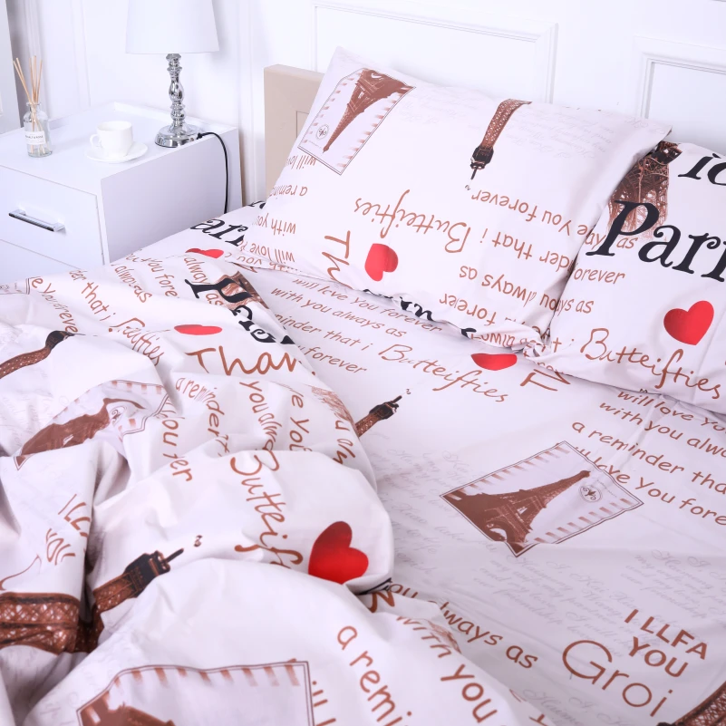 Комплект постельного белья Сатин 22-1291 Paris - 3