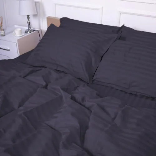 Комплект постельного белья Сатин ELIT "Graphite" - 2