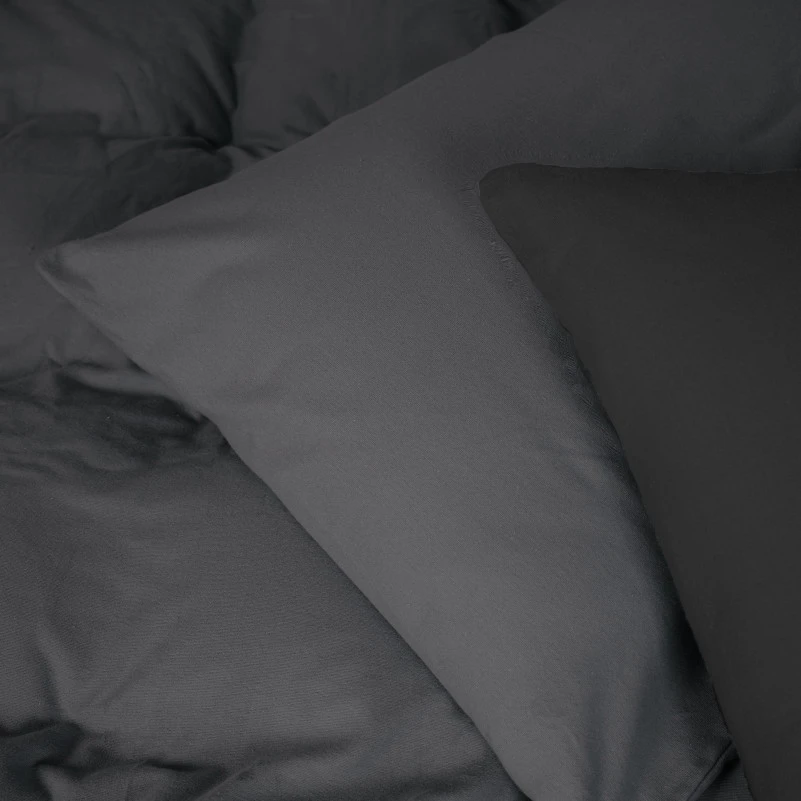 Комплект постільної білизни Фланель 002-005 "Black/Marengo" - 3