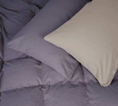 Наволочка Фланель 004-001 "Cappuchino/Ash grey"