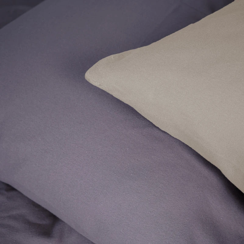 Комплект постельного белья Фланель 004-001 "Cappuchino/Ash grey" - 5