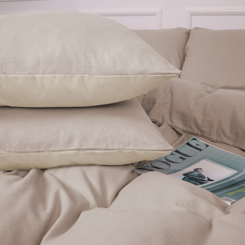 Комплект постільної білизни Фланель 007-004 "Milk/Cappuchino" - 5