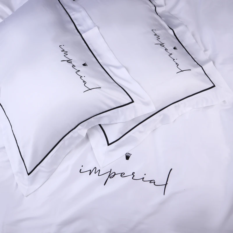 Комплект постільної білизни Imperial Tencel №01 White - 6