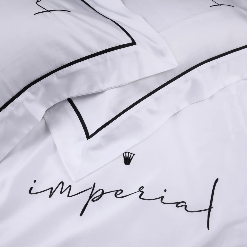 Комплект постільної білизни Imperial Tencel №01 White - 7