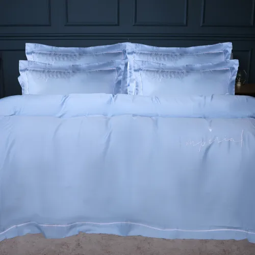 Простирадло на гумці Imperial Tencel №04 Blue - висота 25 см - 3