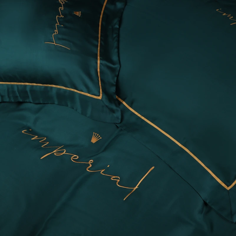Комплект постільної білизни Imperial Tencel №07 Emerald - 7