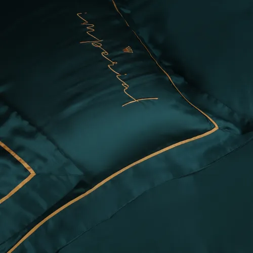 Простирадло на гумці Imperial Tencel №07 Emerald - висота 25 см - 3