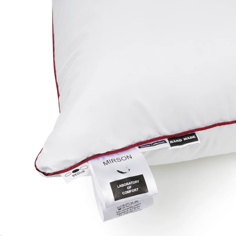 Подушка пуховая DeLuxe Hand Made №901 100% пух Deluxe class  тик Standart (средняя) - 9