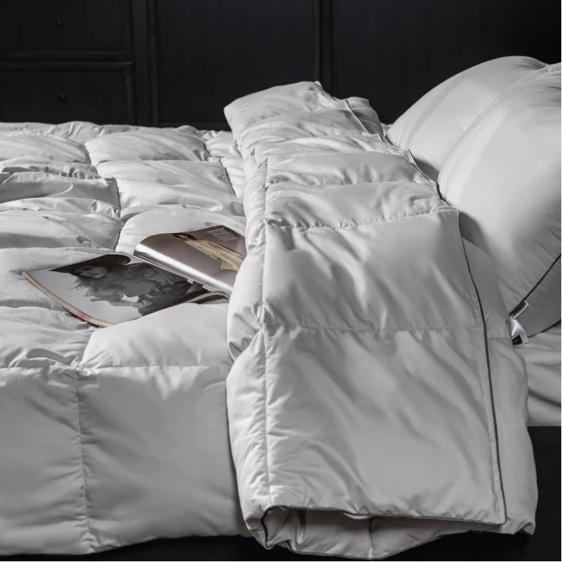 Ковдра пухова Silver Cloud №067 90% сірий пух Premium / 10% перо сатин (зима+) - 14