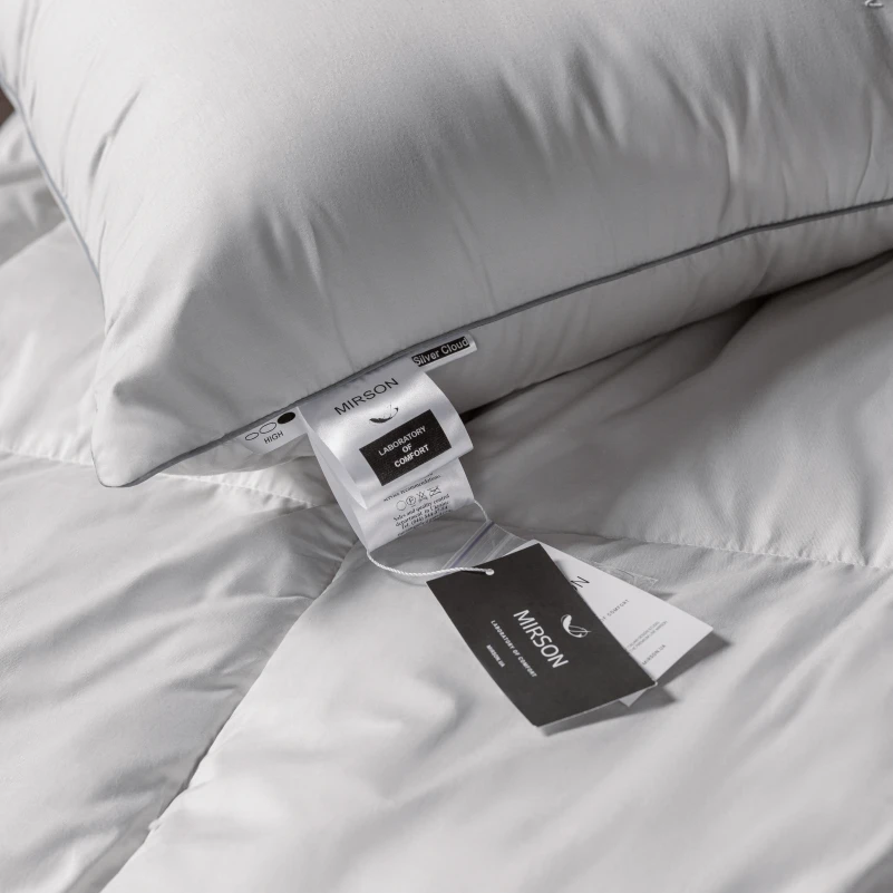 Ковдра пухова Silver Cloud №067 90% сірий пух Premium / 10% перо сатин (зима+) - 20