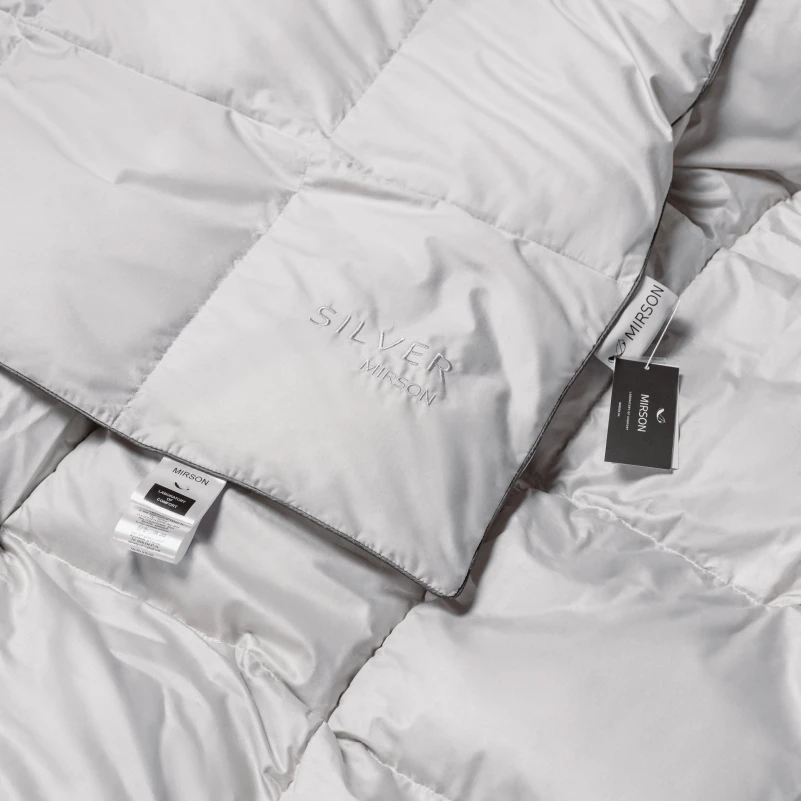 Ковдра пухова Silver Cloud №067 90% сірий пух Premium / 10% перо сатин (зима+) - 15