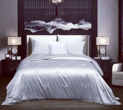 Ковдра 100% натуральний шовк сорт Mulberry №1500 gray pearl