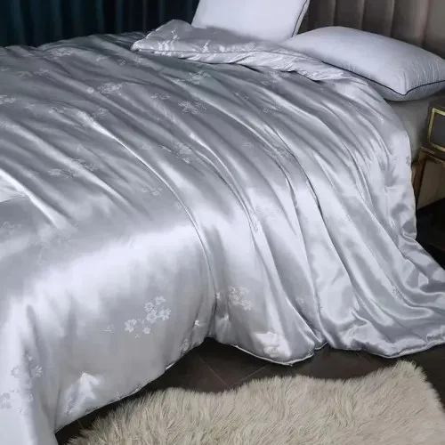 Одеяло 100% натуральный шелк сорт Mulberry №1500 gray pearl - 2