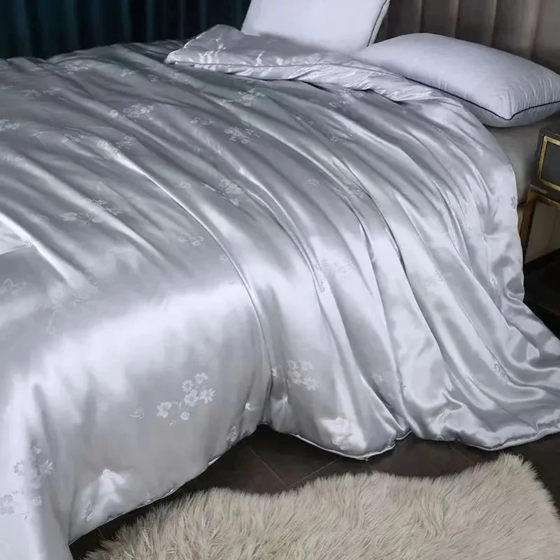 Одеяло 100% натуральный шелк сорт Mulberry №1500 gray pearl - 1