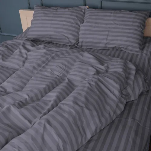 Постільна білизна Бязь 17-0601 Stripe Gray