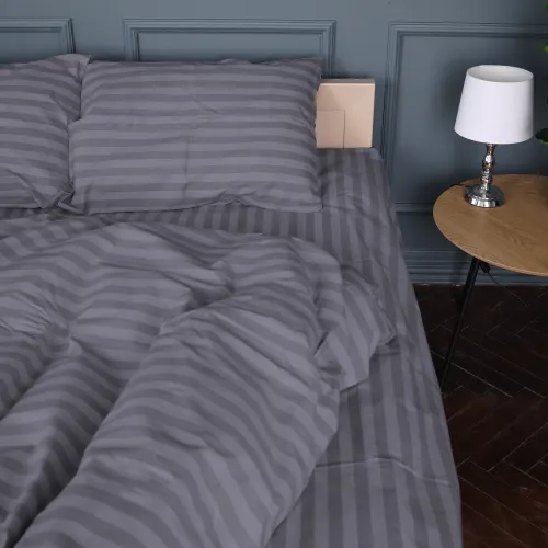 Постельное белье Бязь 17-0601 Stripe Gray - 3