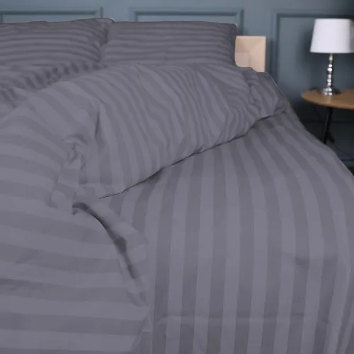 Постельное белье Бязь 17-0601 Stripe Gray - 4