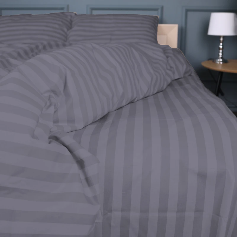 Постільна білизна Бязь 17-0601 Stripe Gray - 4