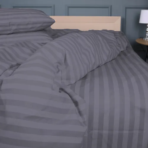 Комплект постільної білизни MirSon Ranforce Elite 17-0601 Stripe Gray - 3