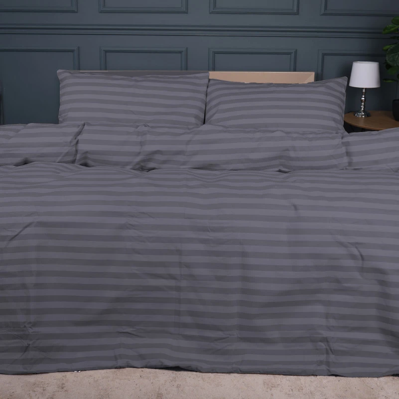 Комплект постільної білизни MirSon Ranforce Elite 17-0601 Stripe Gray