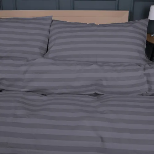 Комплект постільної білизни MirSon Ranforce Elite 17-0601 Stripe Gray - 2