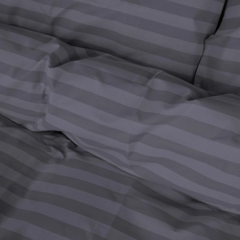 Комплект постільної білизни MirSon Ranforce Elite 17-0601 Stripe Gray - 4