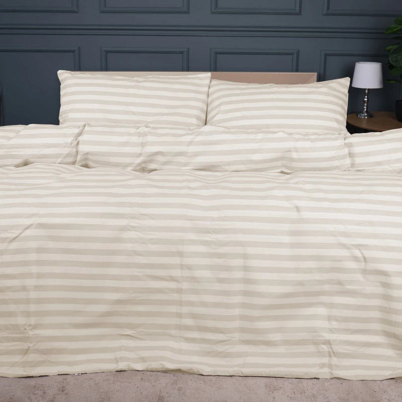 Простынь Ranforce Elite 17-0604 Stripe Yellow на резинке высота 25 см (детские 10 см) - 1