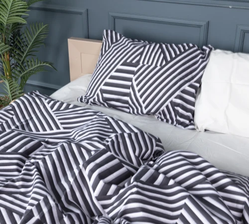 Підковдра Бязь 17-0629 Diamond Black White - 2