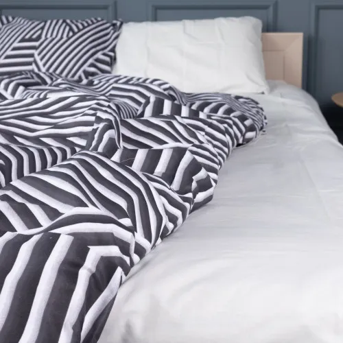 Простынь Бязь 17-0629 Diamond Black White