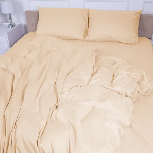 Комплект постільної білизни №12-0712 Vanila Microfiber Premium Однотонний - 4