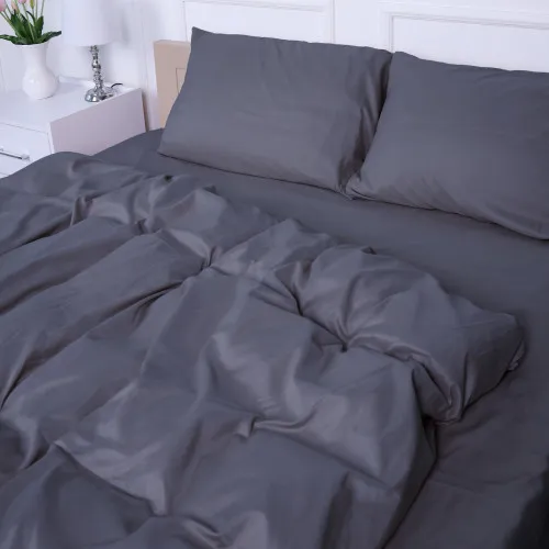 Комплект постельного белья №19-0000 Monument Mikrosatin Premium Однотонный - 2