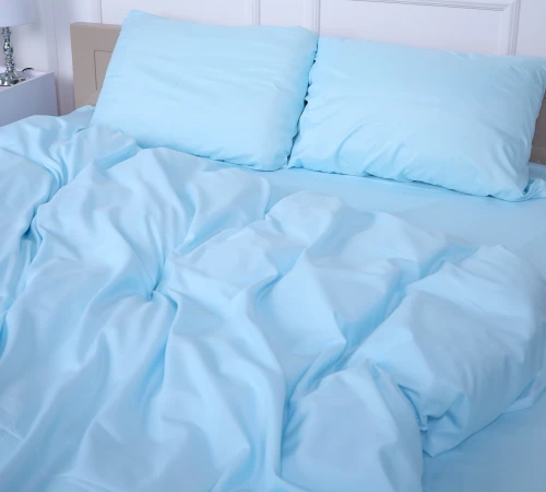 Комплект постільної білизни №12-4608 Clear Water Mikrosatin Premium Однотонний - 2