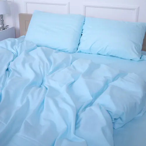 Комплект постельного белья №12-4608 Clear Water Mikrosatin Premium Однотонный - 2