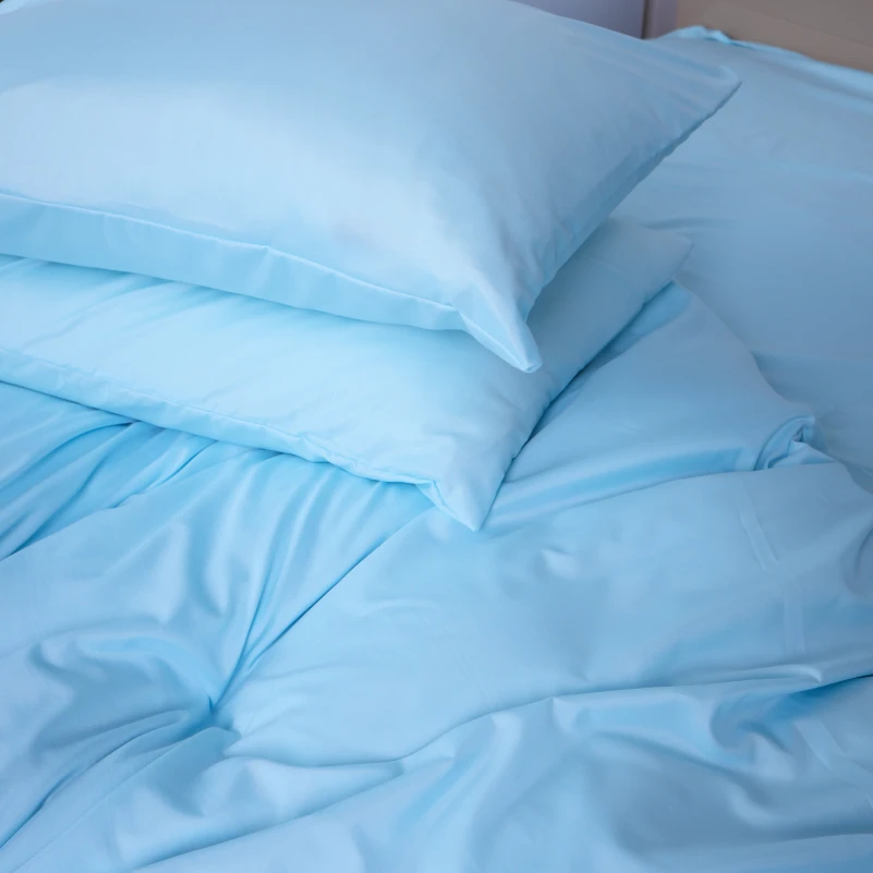 Комплект постільної білизни №12-4608 Clear Water Mikrosatin Premium Однотонний - 3