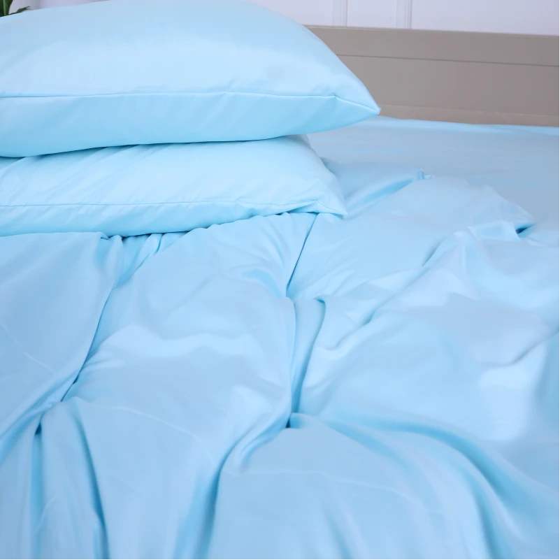 Комплект постільної білизни №12-4608 Clear Water Mikrosatin Premium Однотонний - 4